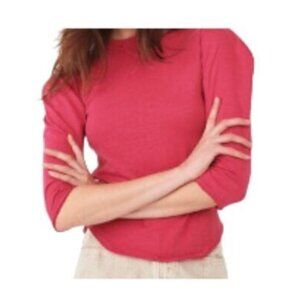 Free People Cotton Clover Top Tee Rose Hypnotic Medium NWOT